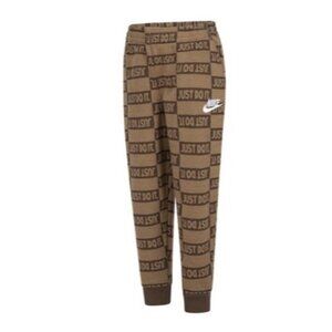 Nike Little Kids' Sportswear Textured Club Fleece Joggers Flax Lounge Size 6